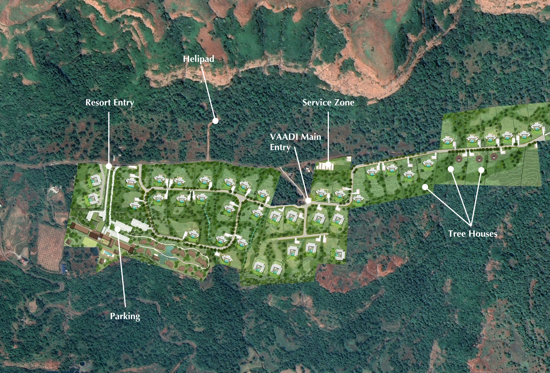 Resort aerial view 1